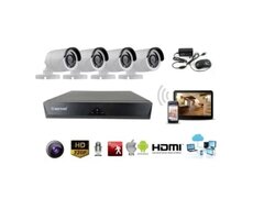 Sistem de supraveghere Wireless Jortan, 4 camere, HDMI, Infrarosu, Vizualizare pe Telefon